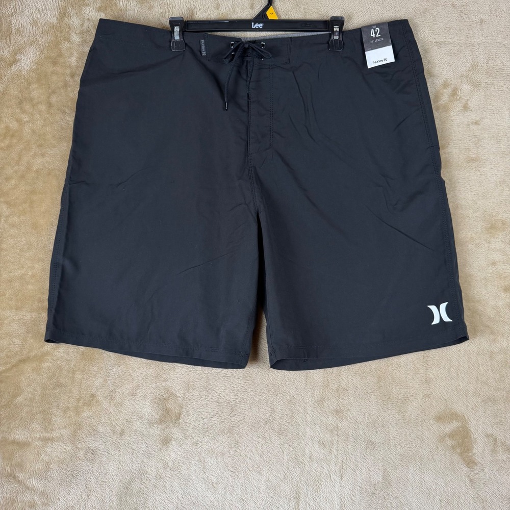 Hurley Mens OAO 2.0 21 Inch Boardshorts Black Swim Trunks Size 42 923629 NWT
